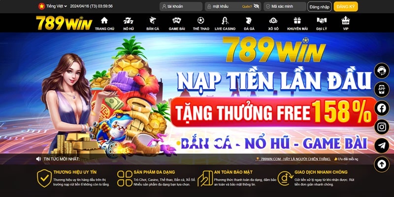 Nhà cái 789Win mang đến khuyến mãi hấp dẫn